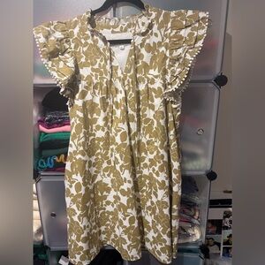 THML Floral Ruffle Sleeve Dress